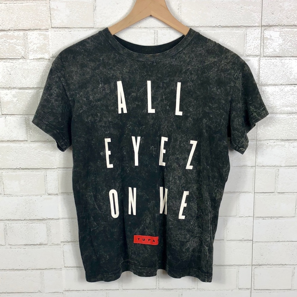 🍂Tupac All Eyes On Me Bleached Graphic Band Tee
